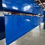 Карнизная планка RAL 5005 оцинкованная c порошковым покрытием 0,45мм полиуретан