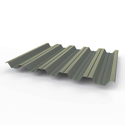 Профнастил НС35 0,45 RAL 7005 оцинкованный, с полимерным покрытием (полиэстер)