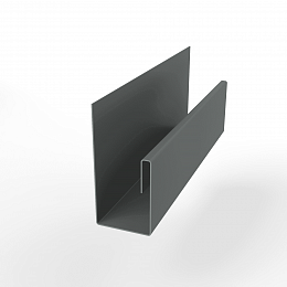 Планка П-образная для забора оцинкованная с порошковым покрытием 0,45мм ширина более 625 мм RAL 7005