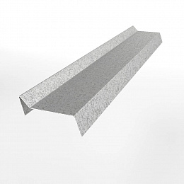 Планка примыкания для мягкой кровли 0,4 мм оцинкованная