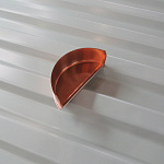 Заглушка желоба водосточного медная ф180мм