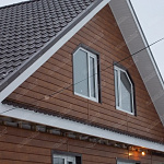 ЭкоБрус 0,345 Grand Line 0,45 Print Elite с пленкой Chestnut Wood TwinColor