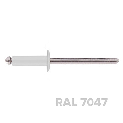 Заклепка 3.2x10 (RAL 7047) A2/A2 вытяжная