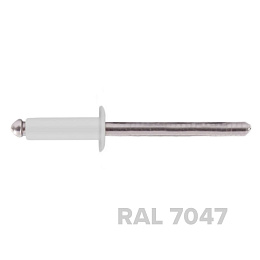 Заклепка 3.2x10 (RAL 7047) A2/A2 вытяжная
