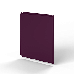 Фасадная металлокассета 1160x1160 (RAL 4007) открытого типа, с порошковым покрытием 0,7 мм