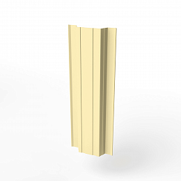 Штакетник прямоугольный оцинкованный с полимерным покрытием 0,5х118мм прямоугольный фигурный RAL 1014