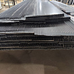 Планка примыкания к стене верхняя для фасада 0,45 мм (RAL 7024) оцинкованная, с порошковым покрытием