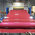 Рулон оцинкованный с полимерным покрытием полиэстер 0,45х1250мм RAL 3032 Перламутрово-рубиновый