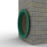 Откос радиусный 1,2 мм (RAL 6000) c порошковым покрытием