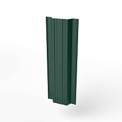 Штакетник прямоугольный оцинкованный с полимерным покрытием 0,45х118мм прямоугольный фигурный RAL 6005