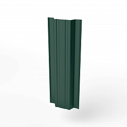 Штакетник прямоугольный оцинкованный с полимерным покрытием 0,45х118мм прямоугольный фигурный RAL 6005