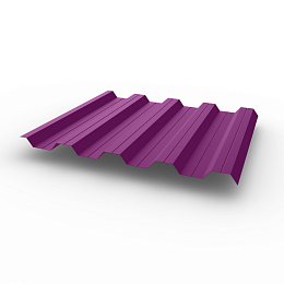 Профнастил НС44 (RAL 4008) 0,65х1047мм оцинкованный, с полимерным покрытием (Полиэстер)