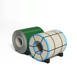 Рулон оцинкованный 0,55х1250мм (RAL 6001) с полимерным покрытием (полиэстер)