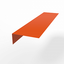 Планка околооконная для фасада оцинкованная с порошковым покрытием 0,45мм ширина более 625 мм RAL 2004