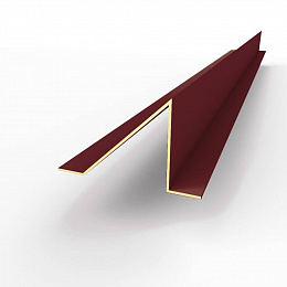 Планка снегозадержания (RAL 3005) оцинкованная, c полимерным покрытием 0,45 мм