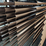 Планка угла внутренняя RAL 8024 оцинкованная c порошковым покрытием 0,45мм