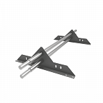 Снегозадержатель трубчатый 1000мм универсальный 25-1,0-1,0-2 холоднокатанная сталь с порошковым покрытием RAL 9006