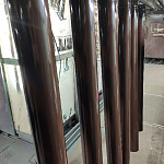 Труба водосточная оцинкованная порошок ф106х1250мм RAL 8017