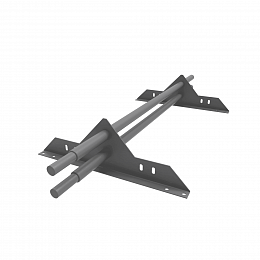 Снегозадержатель трубчатый 1000мм универсальный 25-1,0-1,0-2 холоднокатанная сталь с порошковым покрытием RAL 7004