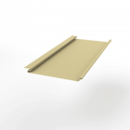 Металлосайдинг Вертикаль gofr оцинкованный с полимерным покрытием 0,45x200мм  RAL 1018