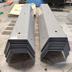 Планка завершающая 0,45мм RAL 7004 для металлосайдинга экобрус оцинкованная порошок