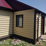 Металлосайдинг Блок-Хаус оцинкованный с полимерным покрытием 0,45х360мм RAL 2004