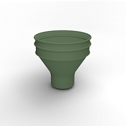 Воронка водосточная ф210х350мм (RAL 6011) водосборная, c порошковым покрытием