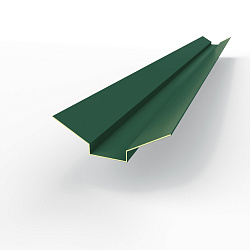 Ендова верхняя фигурная 0,45 мм (RAL 6028) оцинкованная c порошковым покрытием