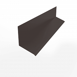 Планка примыкания к стене верхняя для фасада 0,45 мм (RAL 8017) оцинкованная, с порошковым покрытием