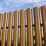 Штакетник оцинкованный с полимерным покрытием  П-образный 0,4х100мм RAL 7024