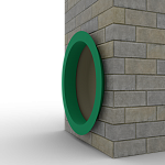 Откос радиусный 0,5 мм (RAL 6032) c порошковым покрытием