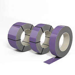 Лента оцинкованная (Штрипс) 1,0 мм (RAL 4011) с полимерным покрытием (полиэстер)