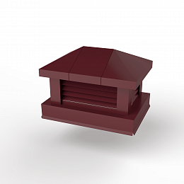 Дымник на трубу с жалюзи оцинкованный с полимерным покрытием до 2400мм RAL 3005