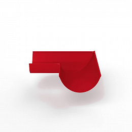 Угол 90 градусов водосточного желоба оцинкованный порошок ф150х400х400мм RAL 3020