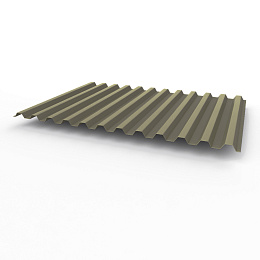 Профнастил С21 0,45х1051мм (RAL 7039) оцинкованный, с полимерным покрытием (полиэстер)