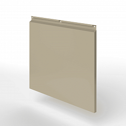 Фасадная металлокассета закрытого типа оцинкованная с порошковым покрытием 0,7x1165х550мм RAL 1035 Перламутрово-бежевый