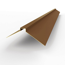 Конек фигурный 0,45 мм RAL 8007 оцинкованный, с порошковым покрытием