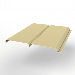 Металлосайдинг Экобрус оцинкованный с полимерным покрытием 0,45x345мм  RAL 1014