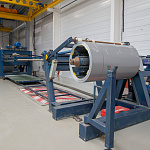 Лист оцинкованный 1,0х1250мм (RAL 7011) с полимерным покрытием (полиэстер)