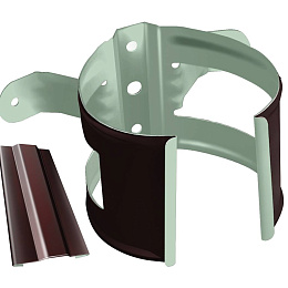 Крепление трубы под дерево Grand Line Granite-double ф100мм RAL 8017