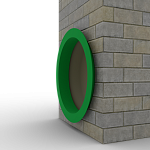 Откос радиусный 1,2 мм (RAL 6037) c порошковым покрытием