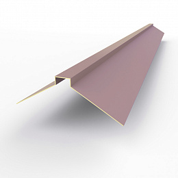 Конек фигурный 0,45 мм RAL 4009 оцинкованный, с порошковым покрытием