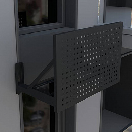 Корзина для кондиционера c перфорацией Rg 20-50 без боковых панелей Тип 4 все цвета RAL