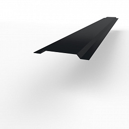 Нащельник RAL 9011 оцинкованный c порошковым покрытием 0,45мм