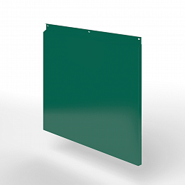 Фасадная металлокассета закрытого типа оцинкованная с порошковым покрытием 0,7x380х370 мм RAL 6036 Перламутровый опаловый зелёный