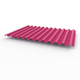 Профнастил С21 0,5х1051мм (RAL 4010) оцинкованный, с полимерным покрытием (полиэстер)