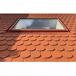 Окно мансардное дерево, лак ручка отсутствует Werso глухое ОС 55*98см