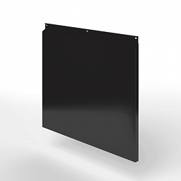 Фасадная металлокассета закрытого типа оцинкованная с порошковым покрытием 0,7x1165х550мм RAL 8022 Чёрно-коричневый