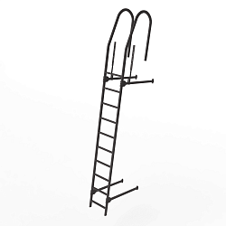 Лестница фасадная 2000мм холоднокатанная сталь с порошковым покрытием RAL 8019