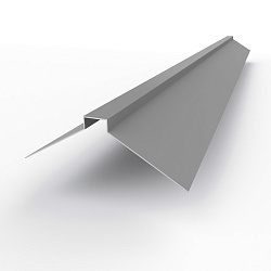 Конек фигурный 0,45 мм RAL 7030 оцинкованный, с порошковым покрытием